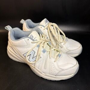 New Balance Women's 608‎ Shoes, White/Black Size 8.5 WX608V4W 2A